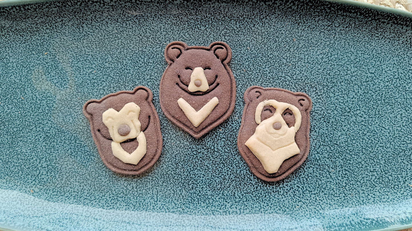 Asian black bear - cookie cutter set