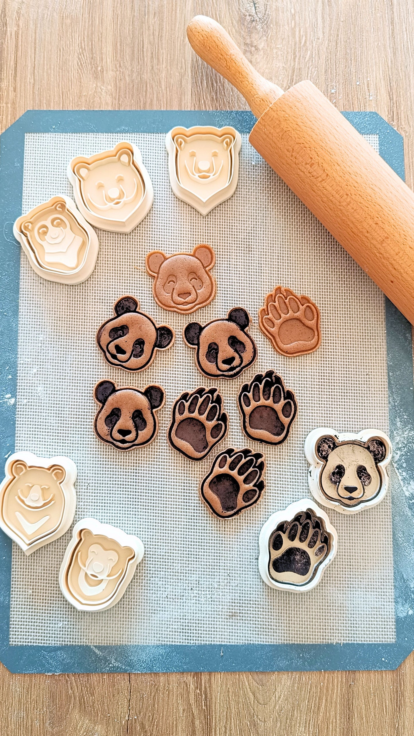 Panda head - cookie cutter set