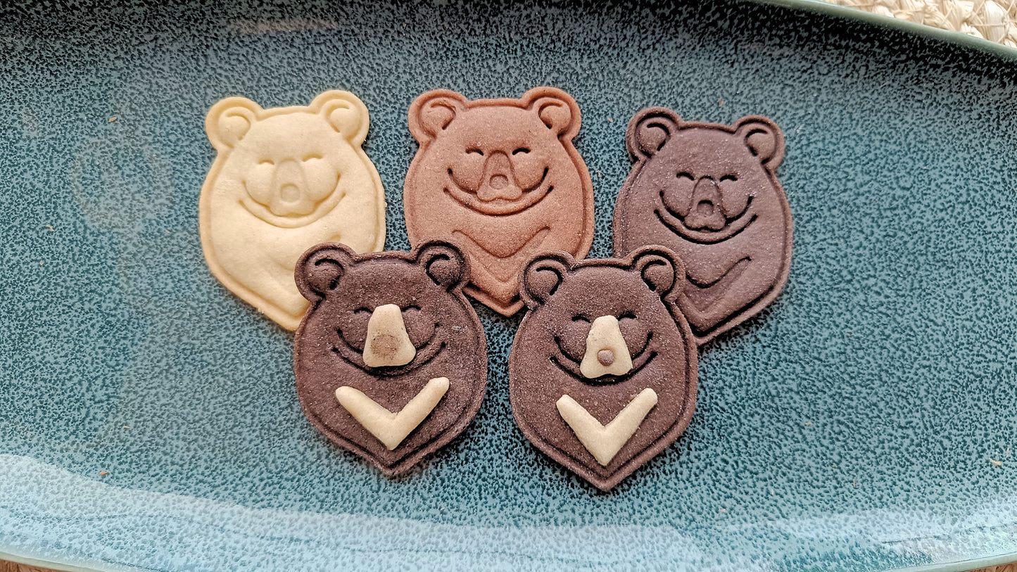 Asian black bear - cookie cutter set