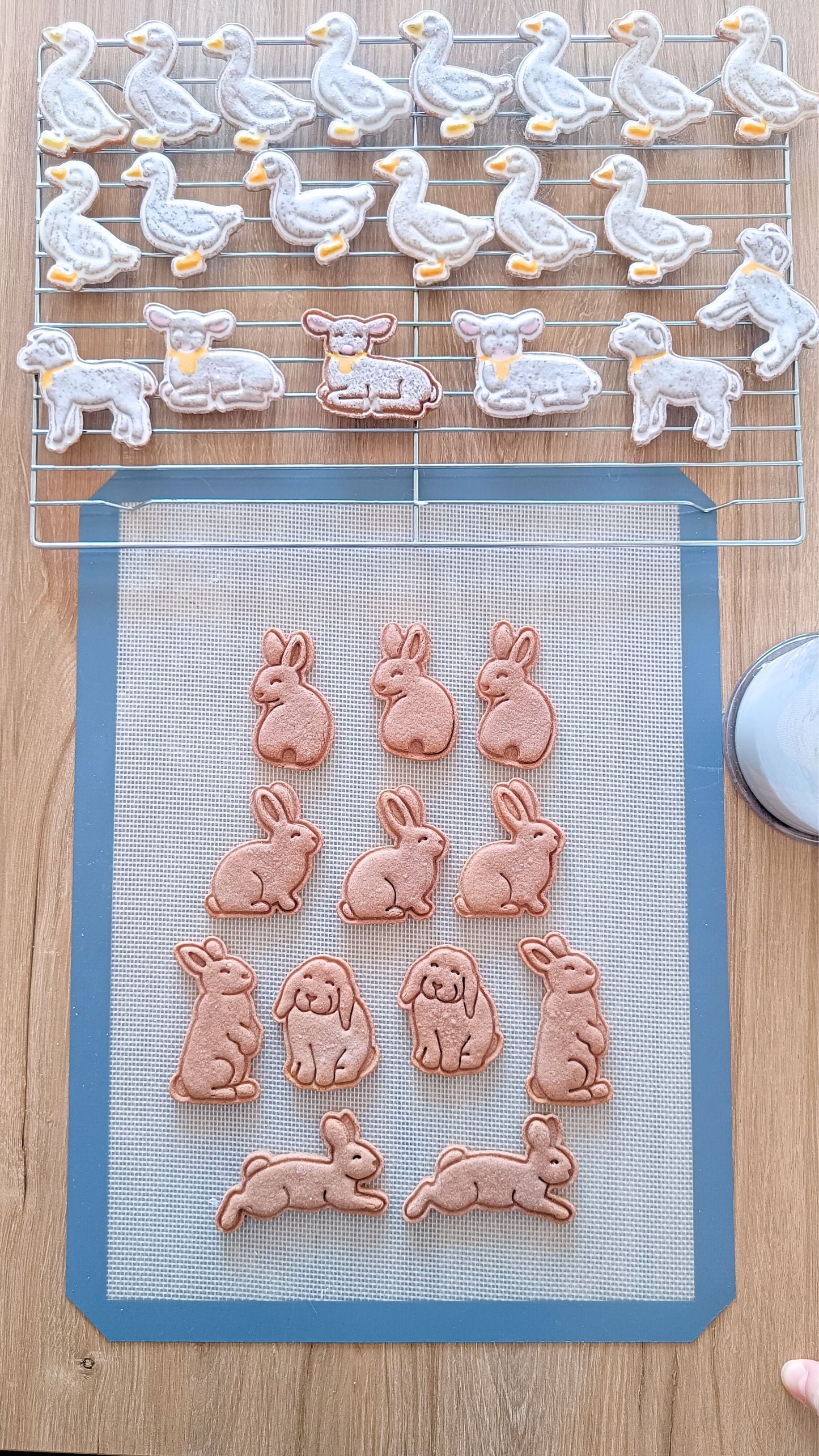 Running bunny - cookie cutter set