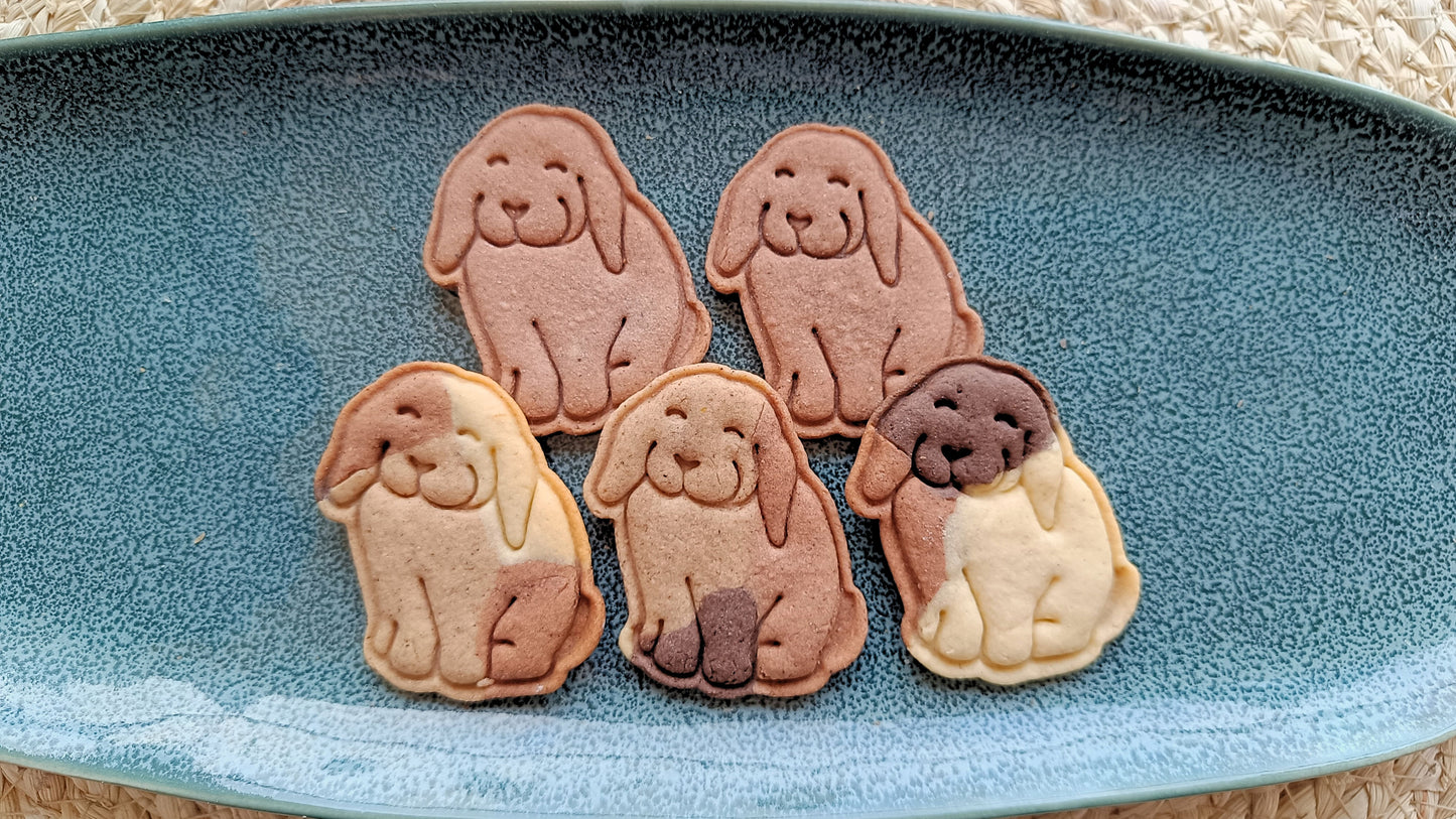 Floppy ear bunny - cookie cutter set