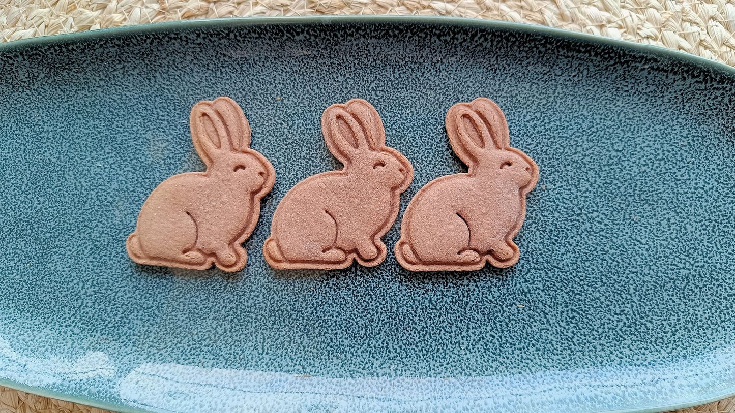 Sitting bunny - cookie cutter set
