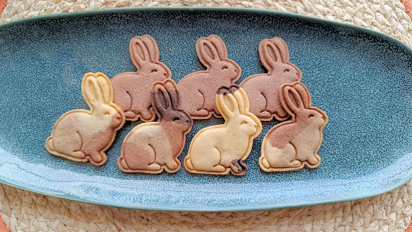Sitting bunny - cookie cutter set
