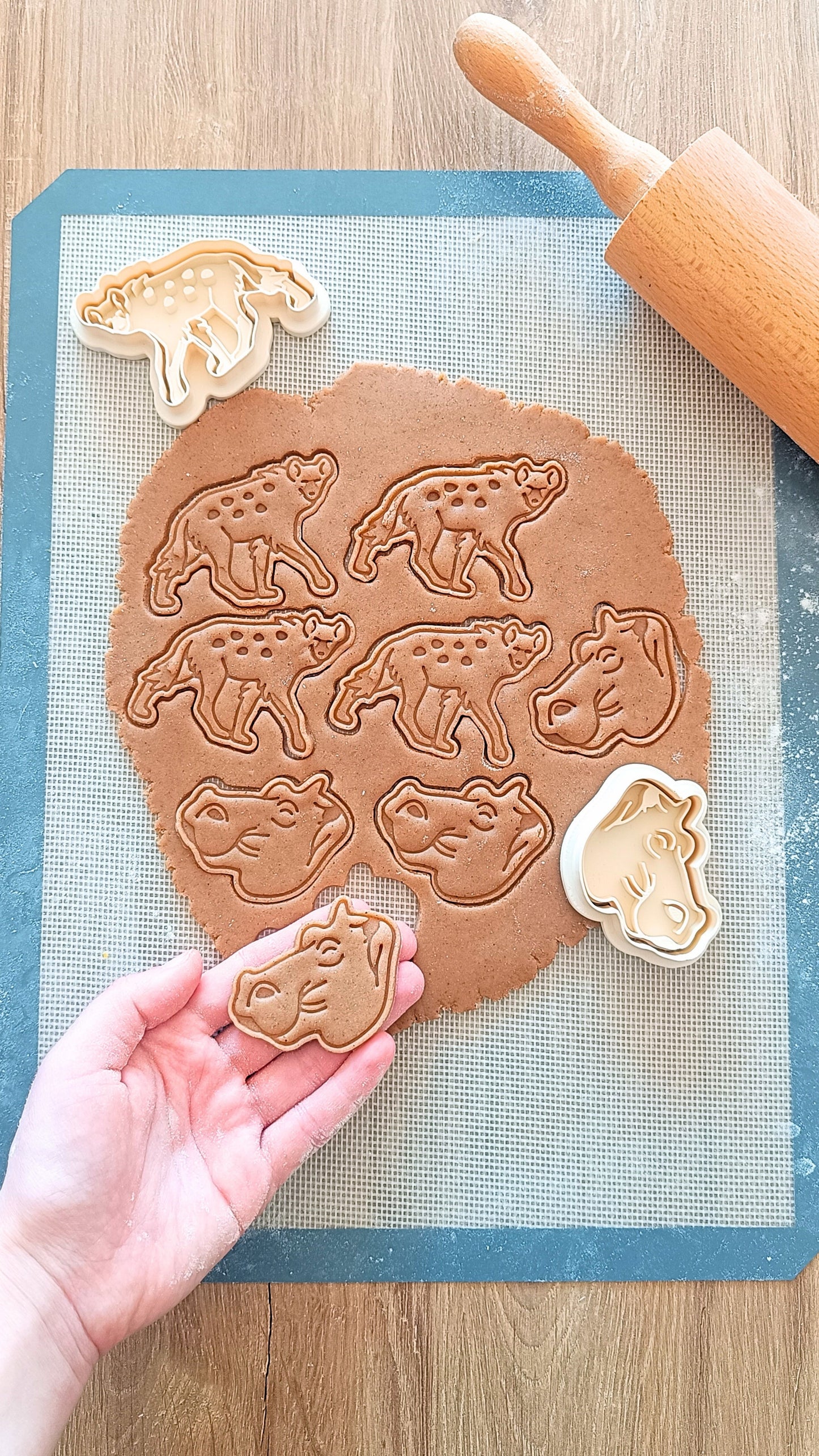 Hippopotamus head - cookie cutter set