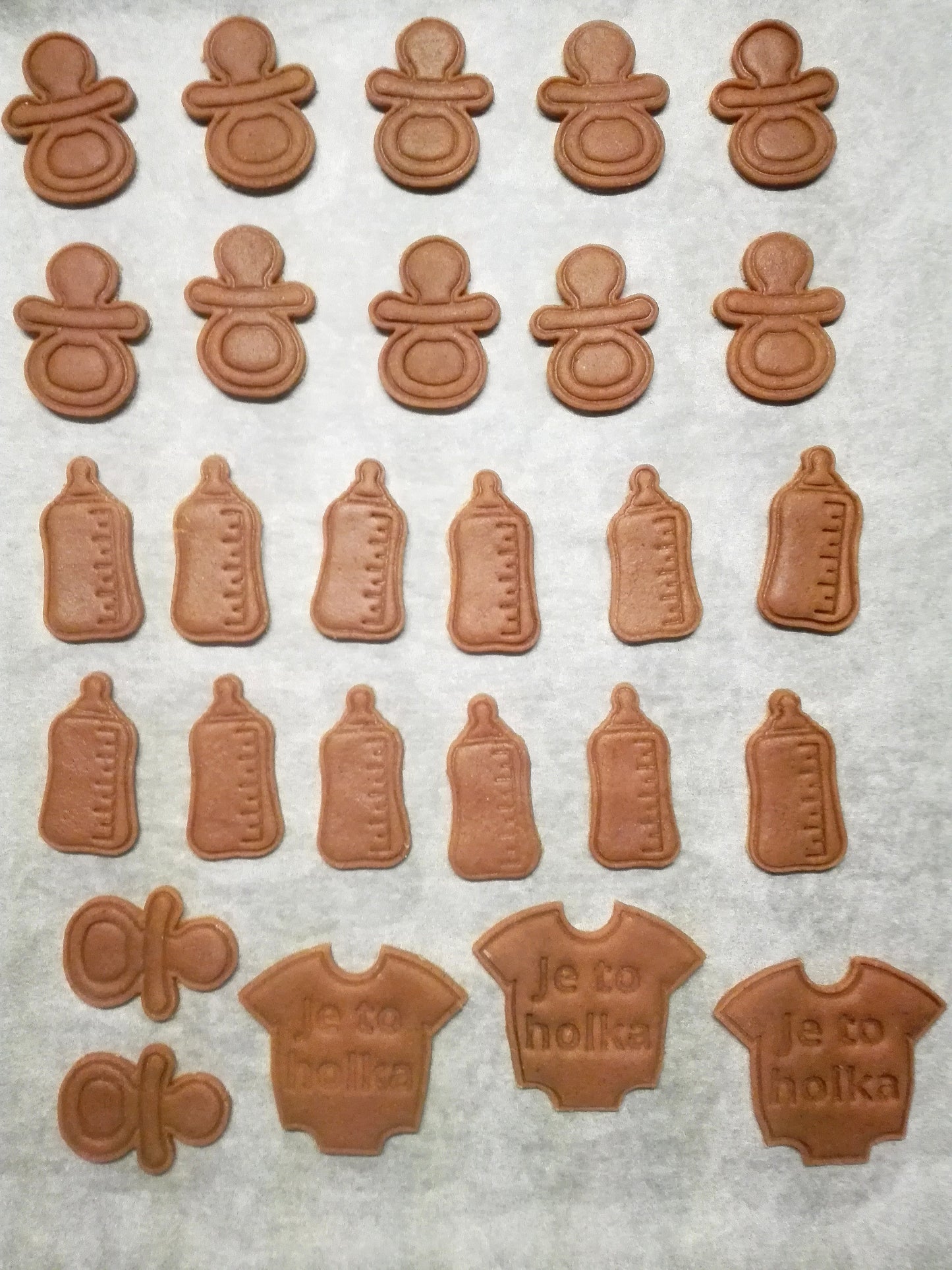 Baby bottle - cookie cutter set