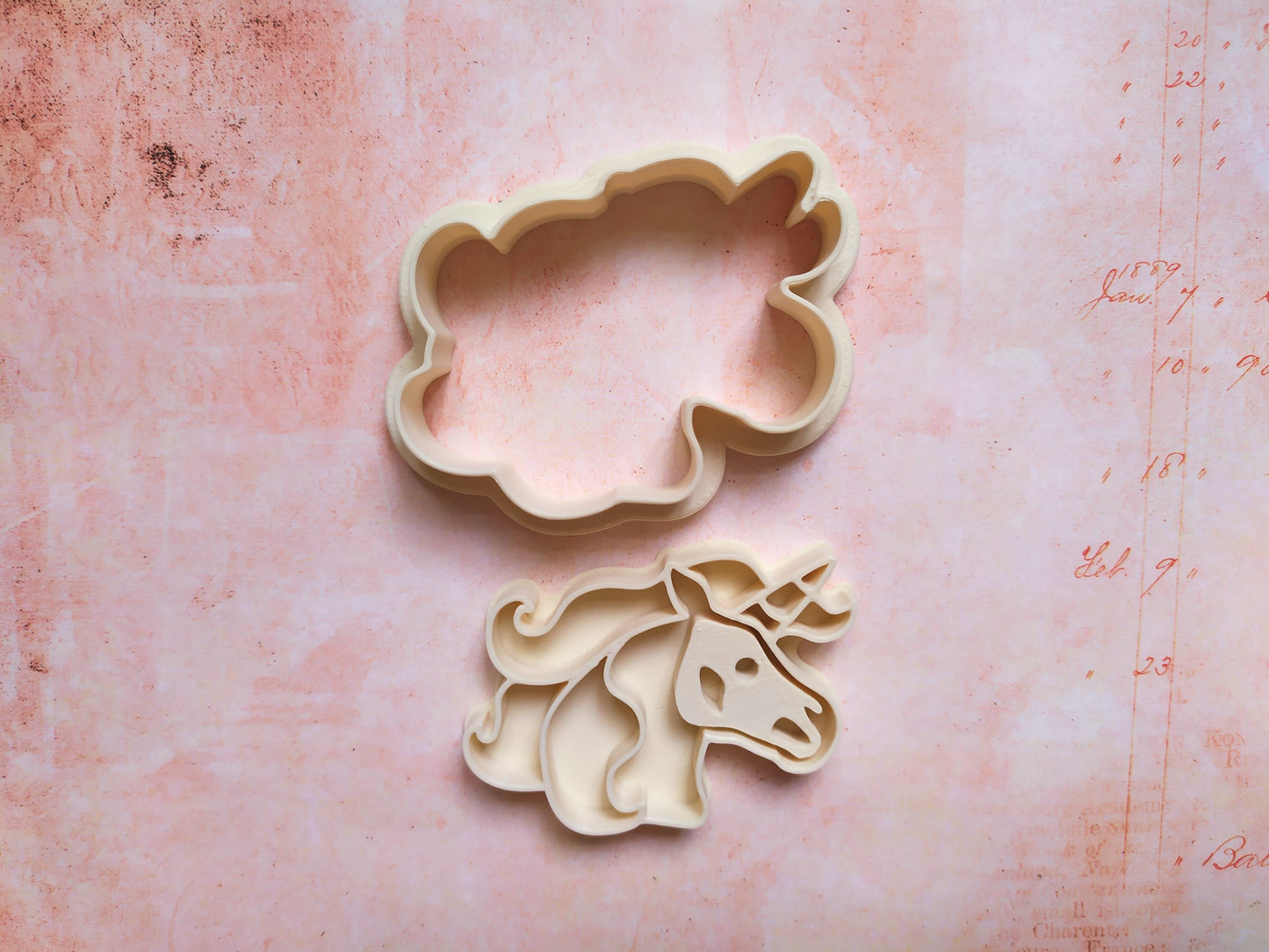 Unicorn skull - cookie cutter set