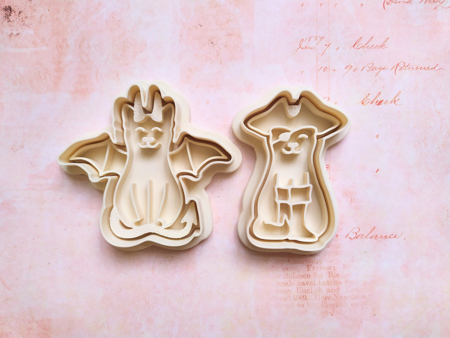 Cat in costume, demon  - cookie cutter set