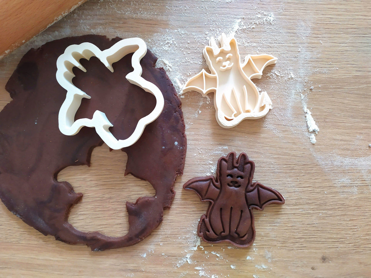 Cat in costume, demon  - cookie cutter set