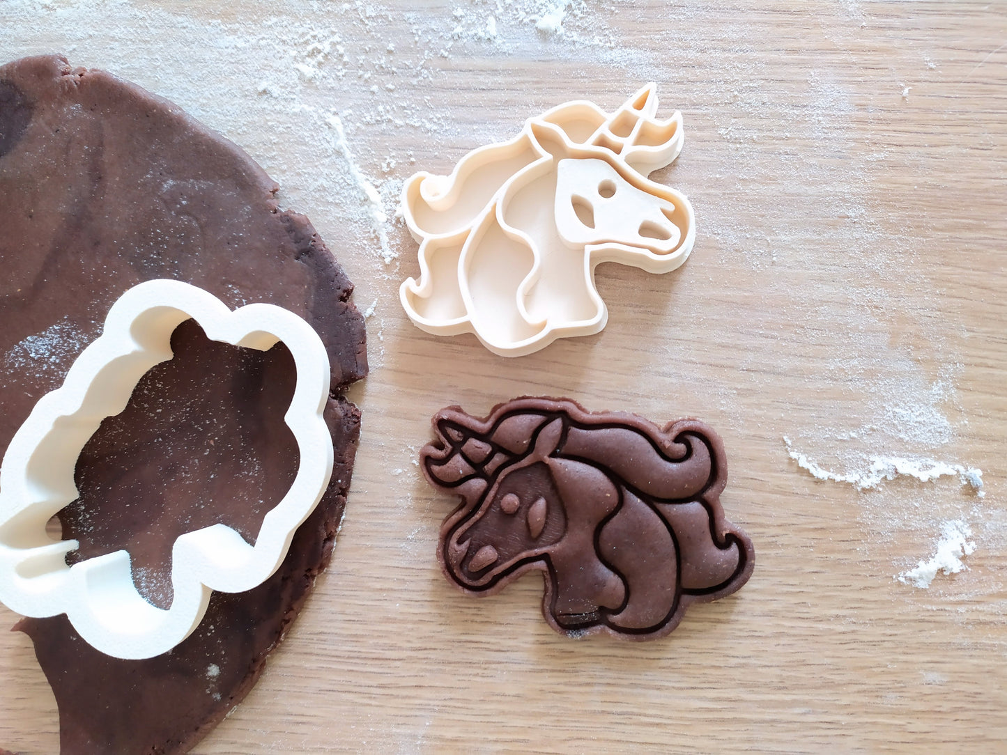 Unicorn skull - cookie cutter set