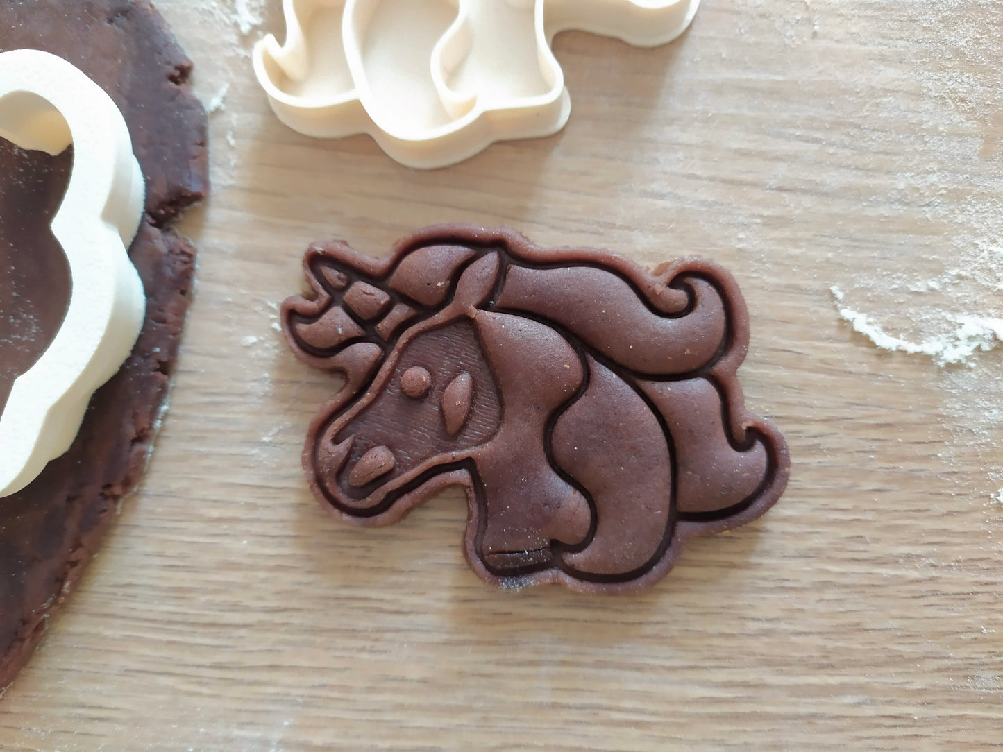 Unicorn skull - cookie cutter set