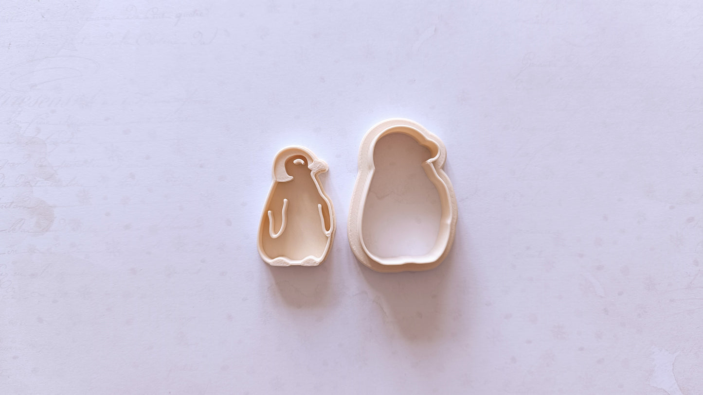 Turned baby penguin - cookie cutter set