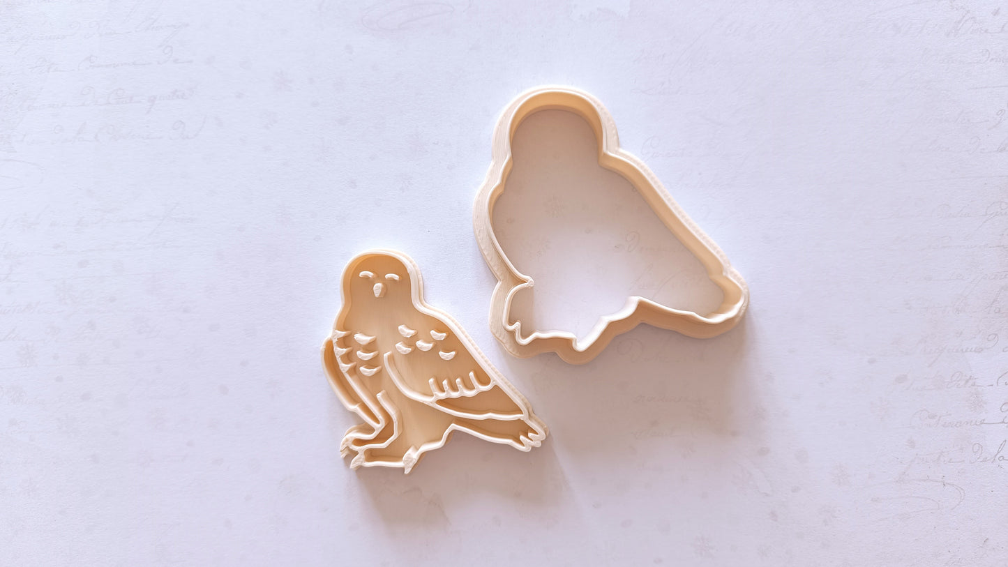 Snowy owl - cookie cutter set