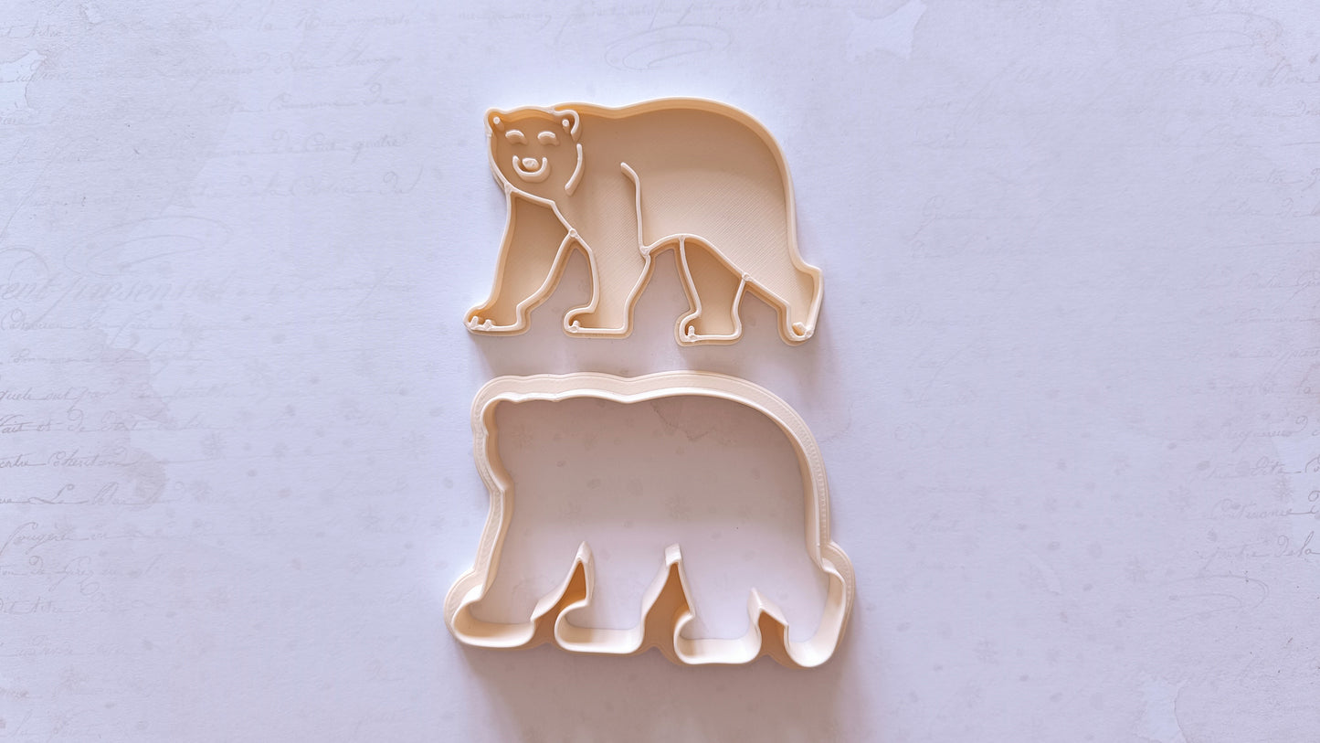 Polar bear - cookie cutter set