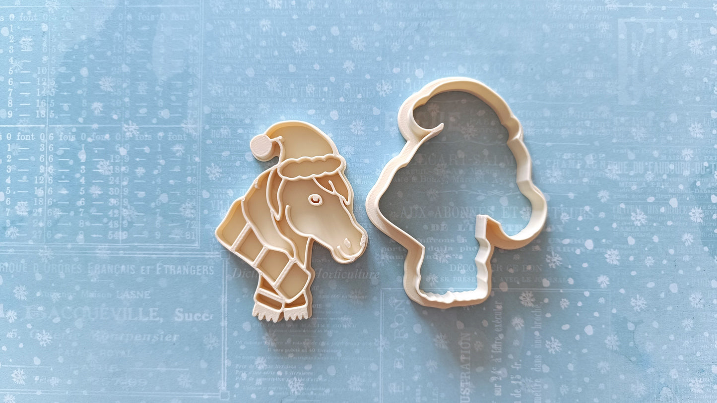 Christmas horse - cookie cutter set