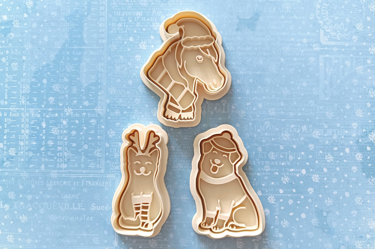 Christmas cat - cookie cutter set