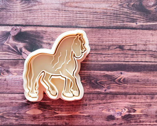 Friesian horse - cookie cutter set