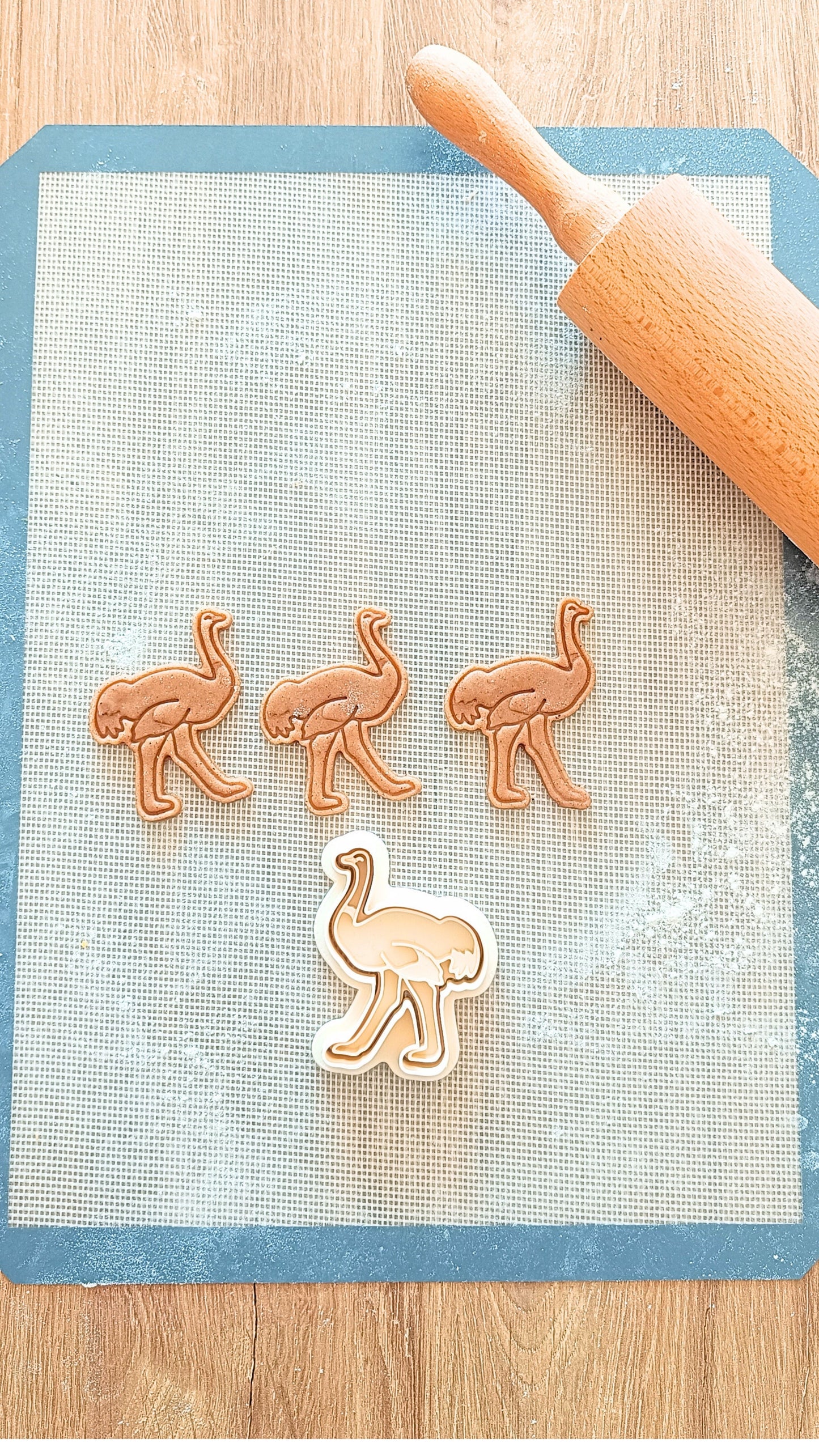 Ostrich - cookie cutter set