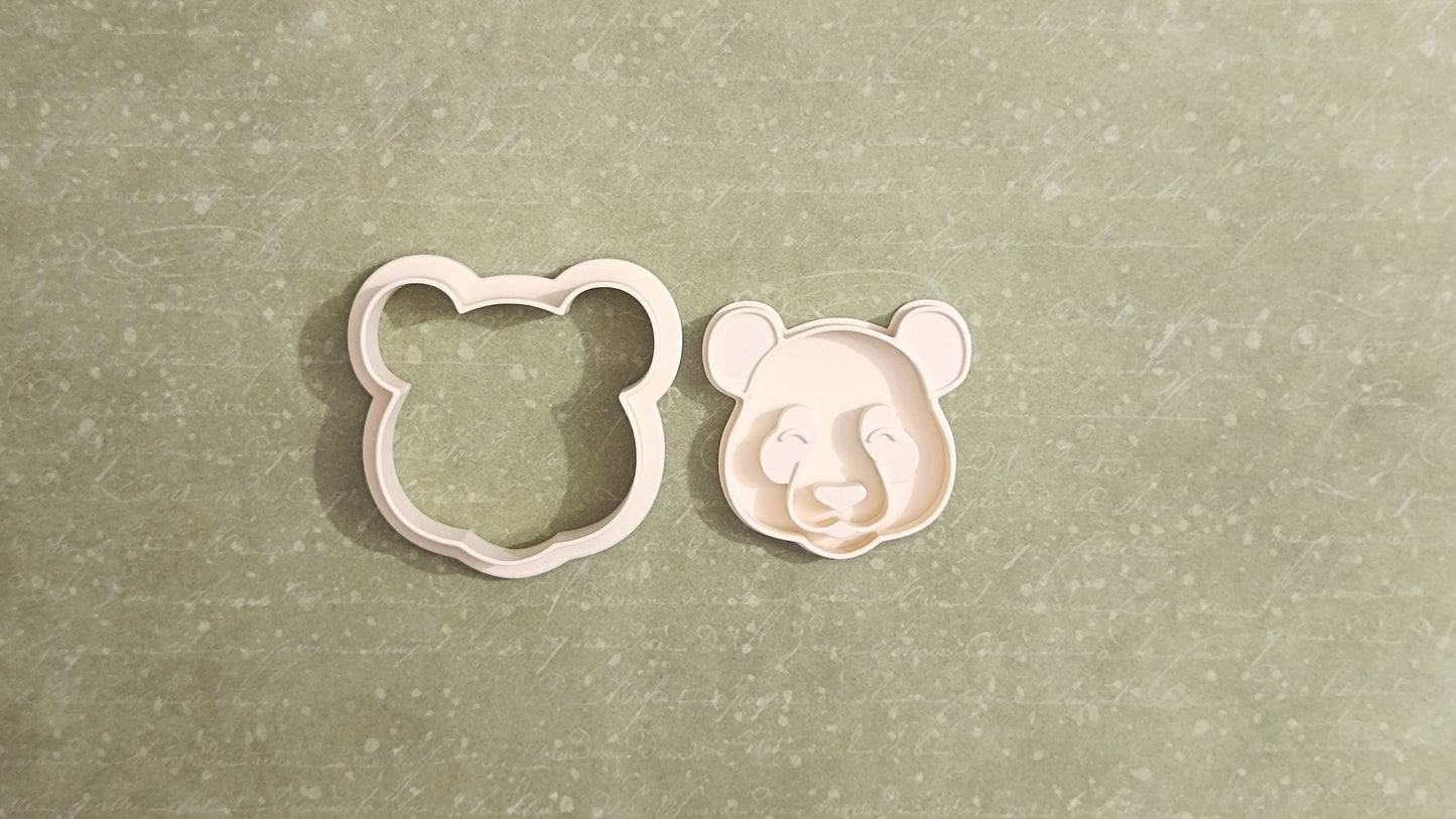 Panda head - cookie cutter set