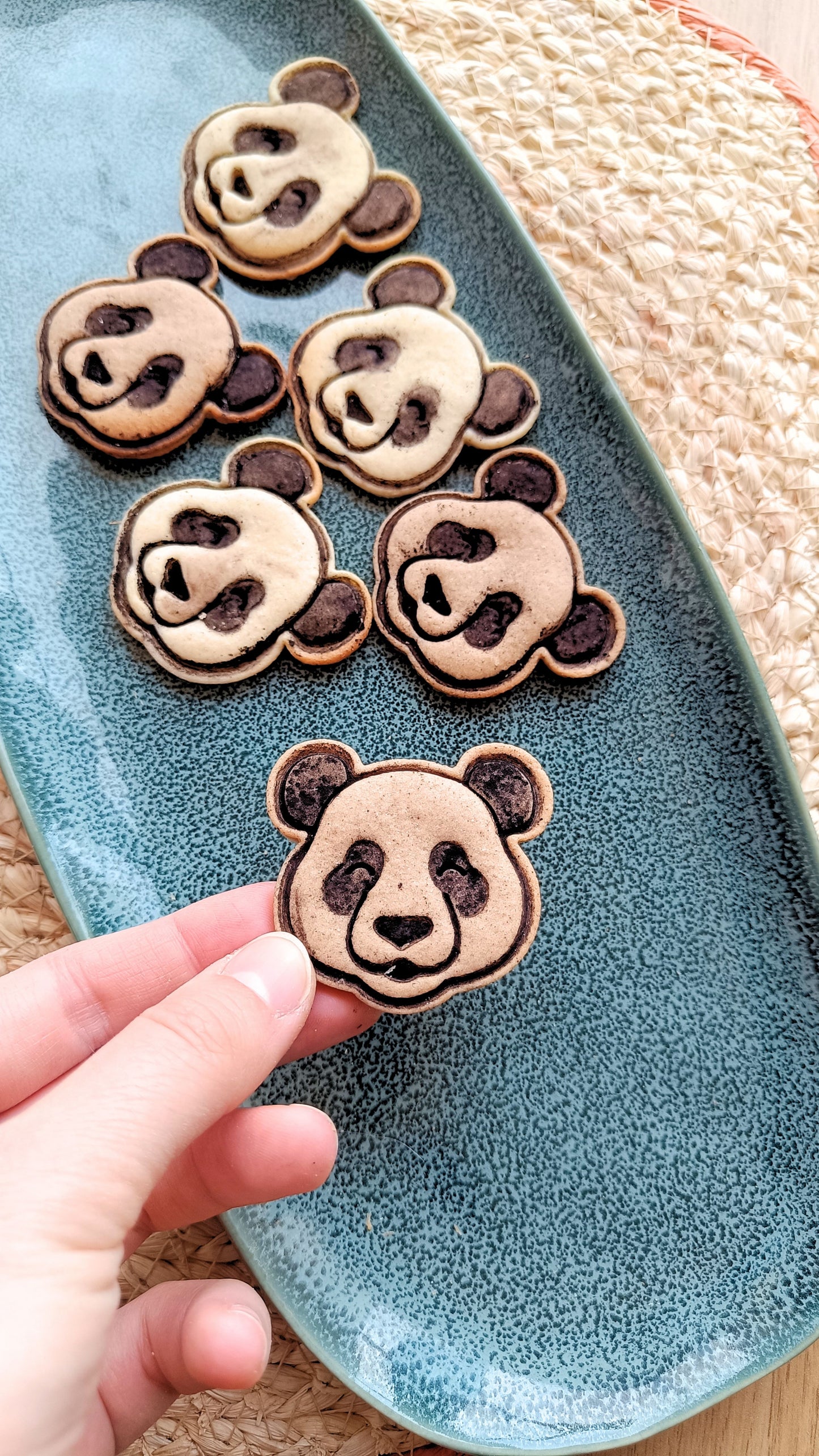 Panda head - cookie cutter set