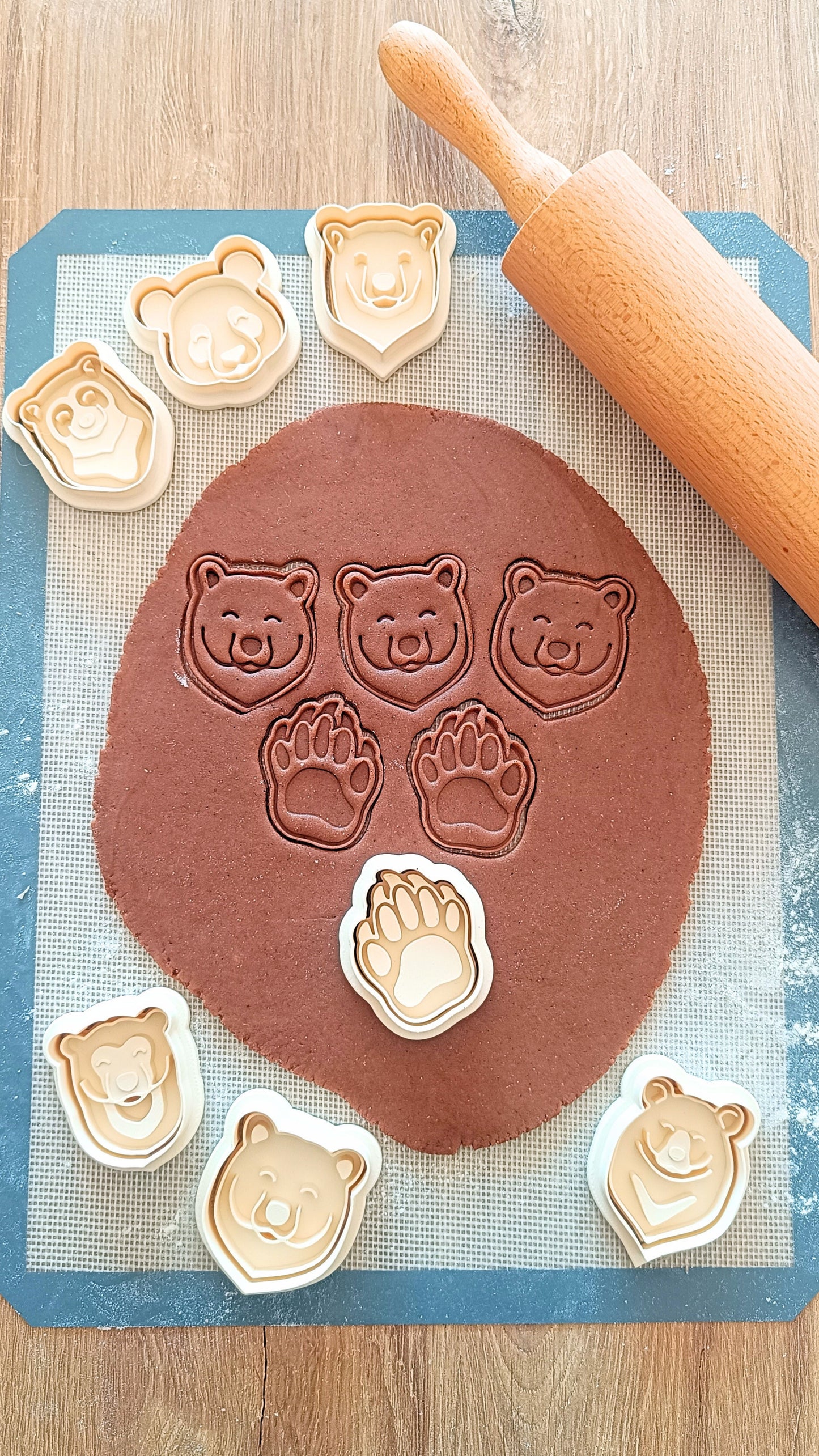 Gryzzly head - cookie cutter set