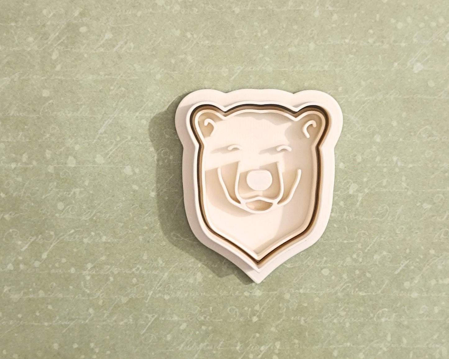 Polar bear head - cookie cutter set