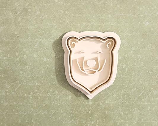 Polar bear head - cookie cutter set