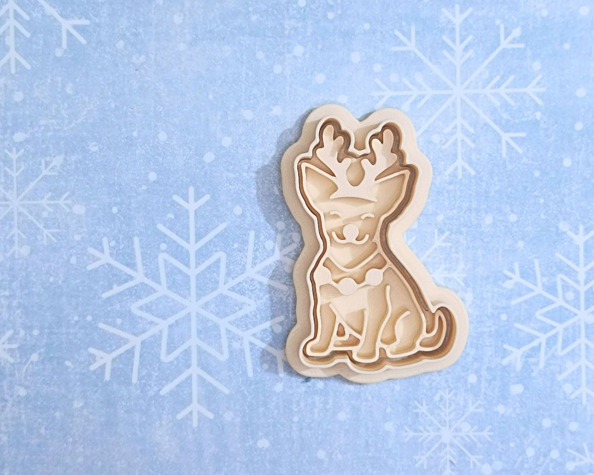 Christmas chihuahua - cookie cutter set