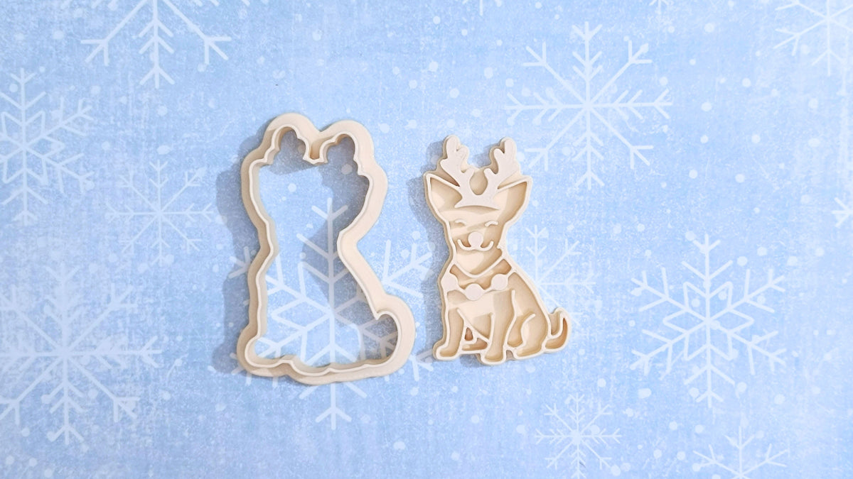 Christmas chihuahua - cookie cutter set