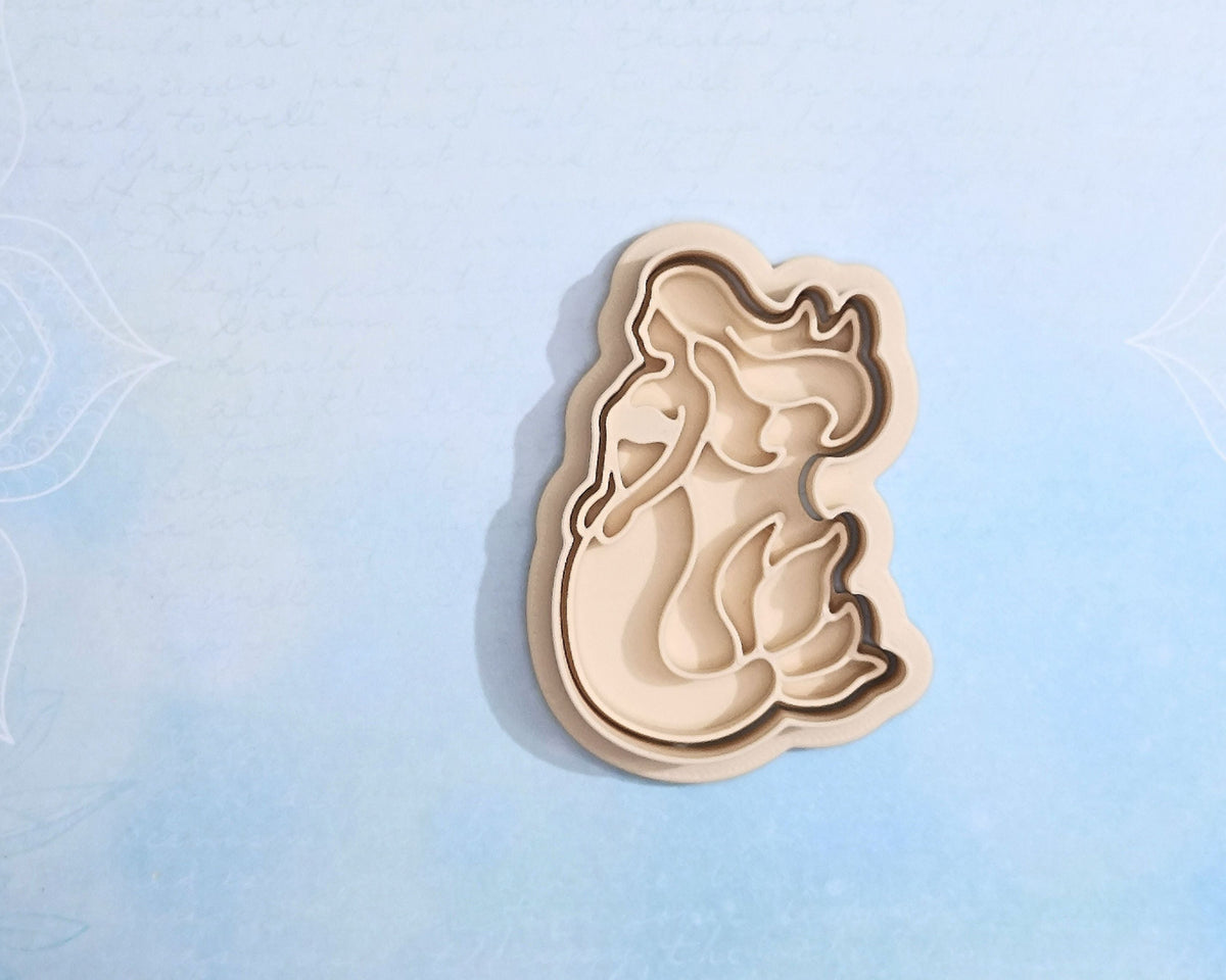 Mermaid, side - cookie cutter set