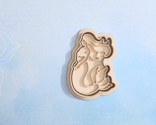 Mermaid, side - cookie cutter set