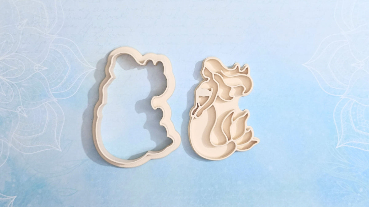 Mermaid, side - cookie cutter set