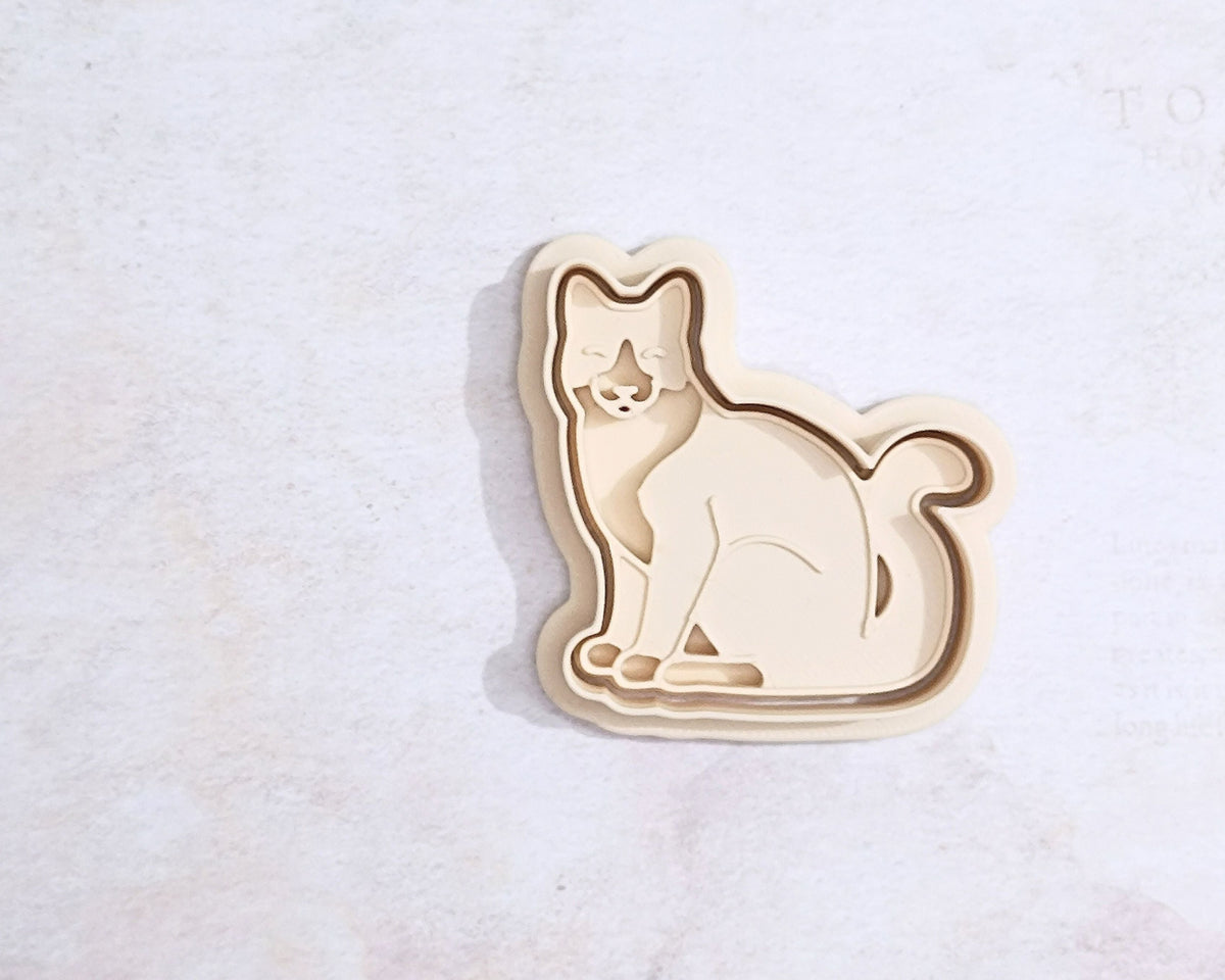 Tuxedo cat - cookie cutter set
