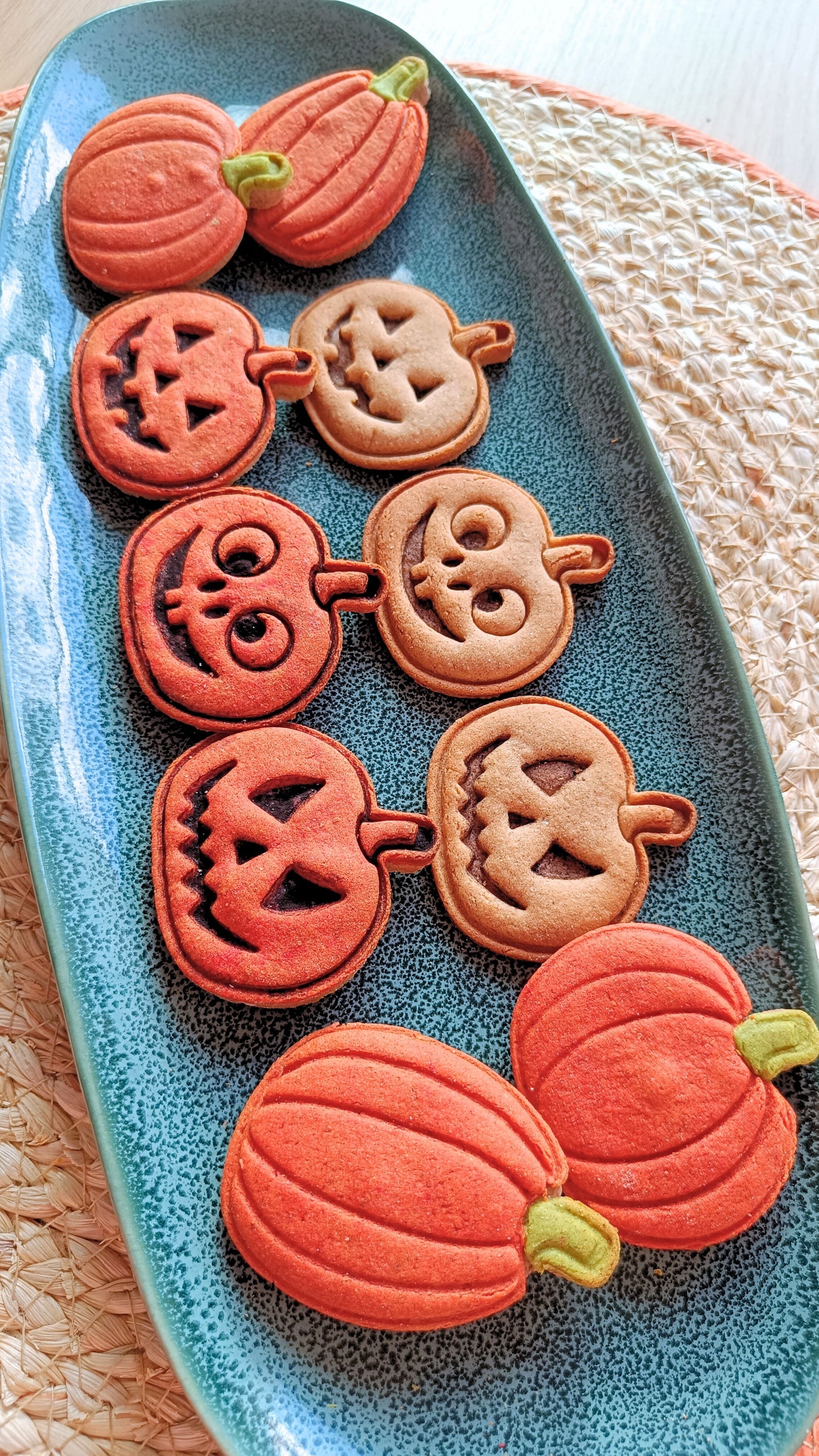 Pumpkin with faces - cookie cutter set
