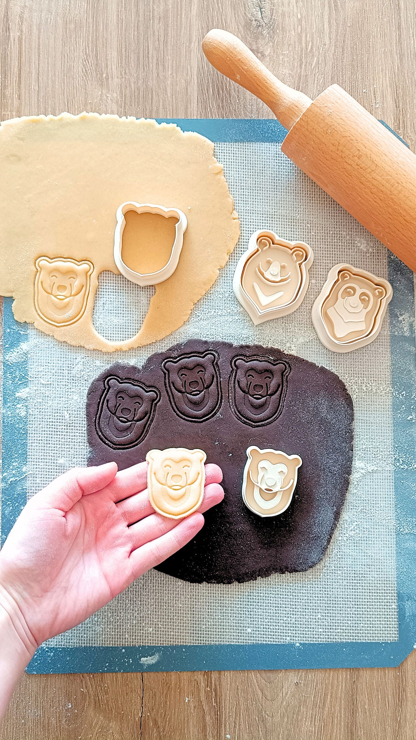 Sun bear - cookie cutter set