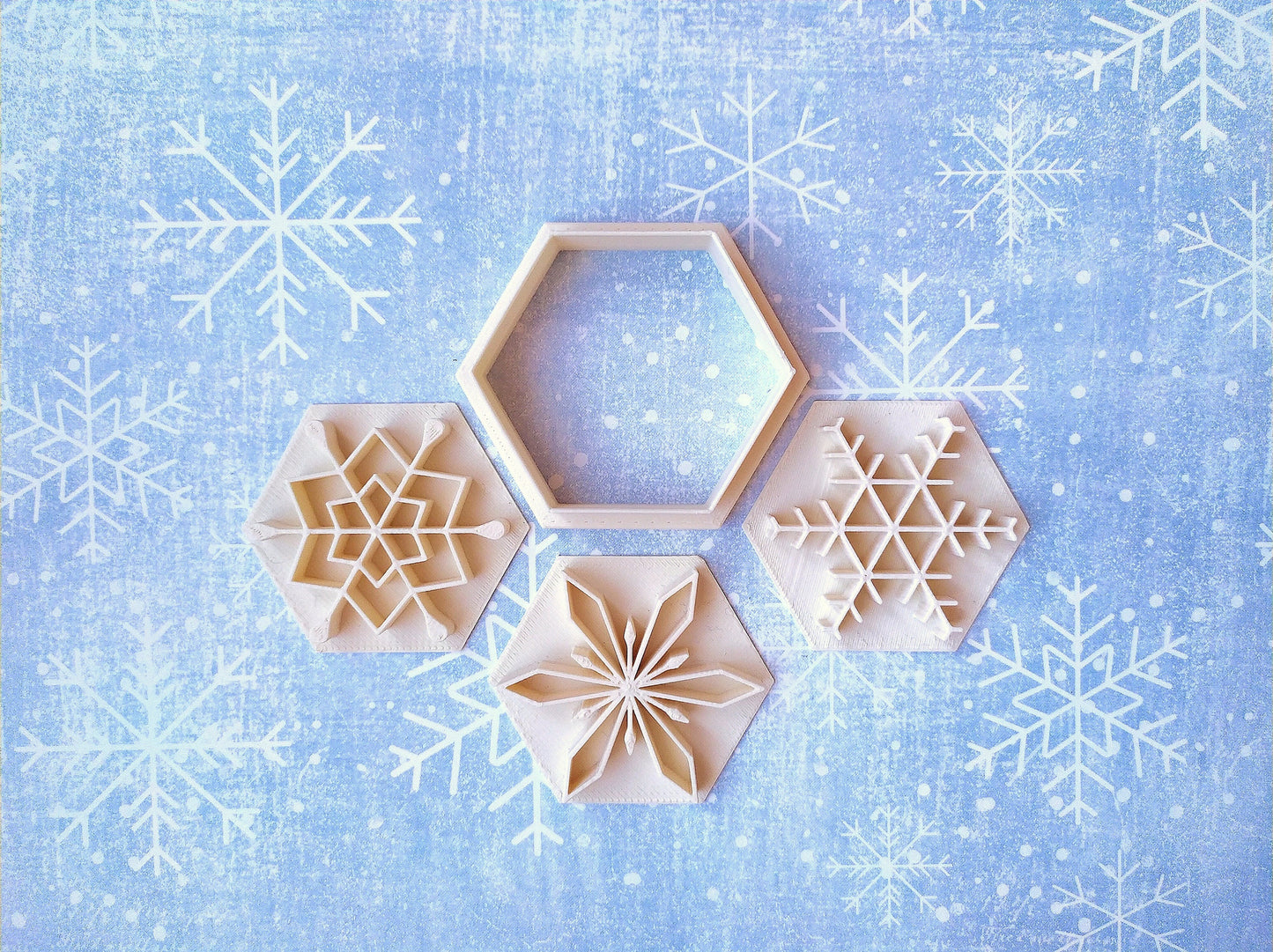 Snowflakes - cookie cutter set 3