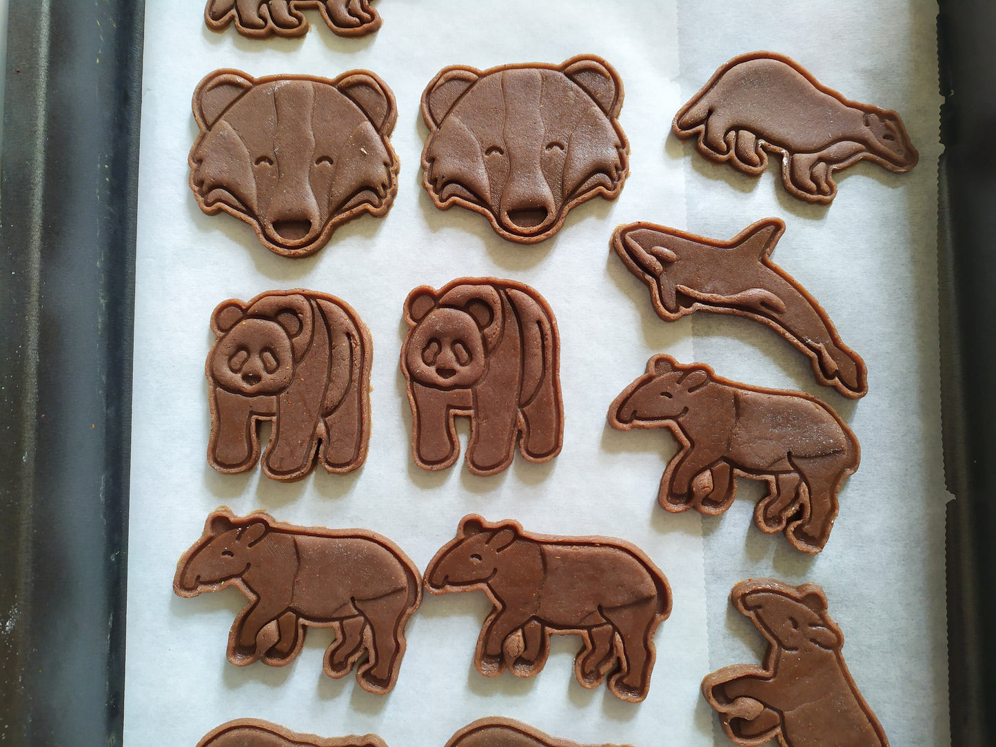 Badger, head - cookie cutter set